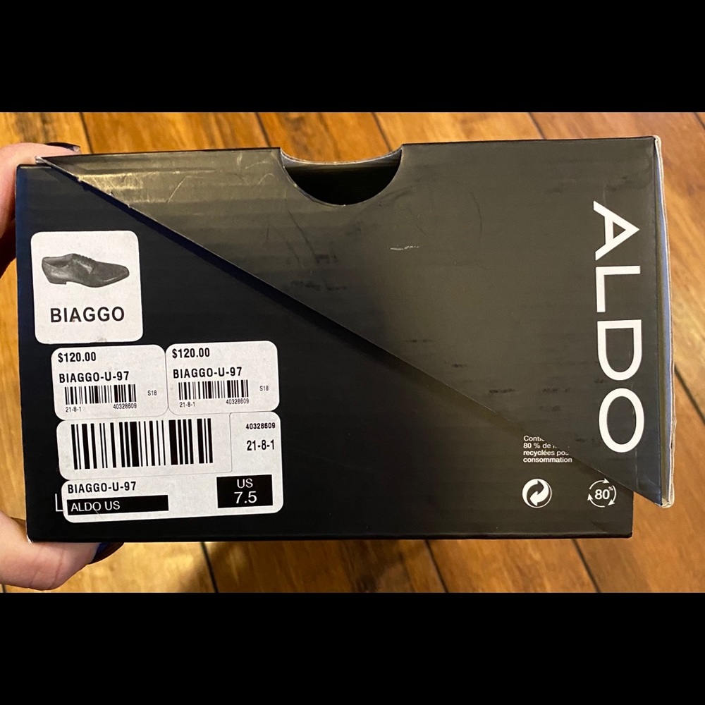 Aldo Biaggio Men’s black dress shoes